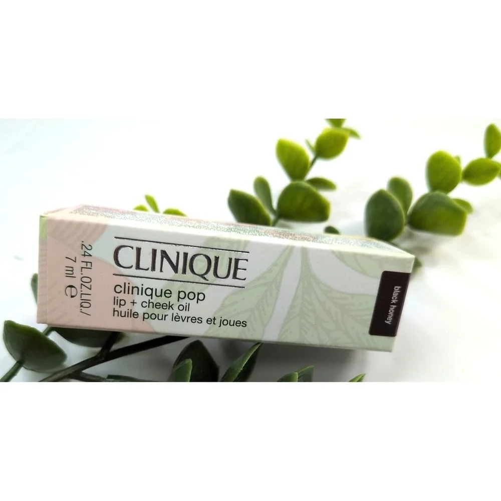 NIB LIMITED EDITION😍Clinique Pop Lip + Cheek Oil *Black Honey* Full Sz .24oz‎